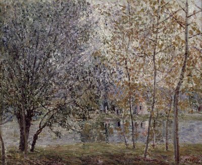 Il canale di Loing in primavera, 1892 da Alfred Sisley